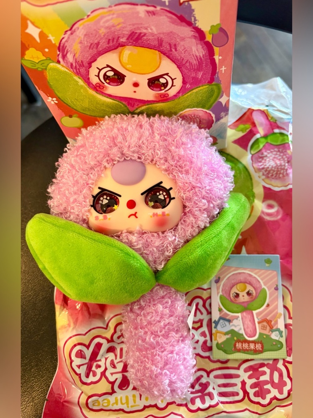 Baby Three Brush Your Hair Peach Fruit Comb